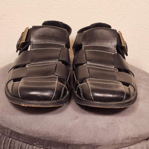 Cole‎ Haan 8.5 Fisherman Sandals Mens Black Leather Comfort Casual Shoes main image 8